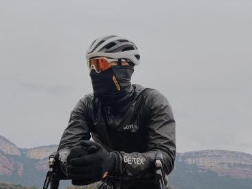 Preview: SJJ-001B ROCKBROS Halstuch Funktionstücher Radfahren Sommer Balaclavas UV-Schutz Atmungsaktiv Elastisch Dreieckschal Unisex Schwarz Grau