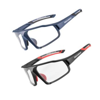 SP216 (black, blue), ROCKBROS Photochromic Sunglasses Bicycle Goggles UV400 Women's Sports Glasses