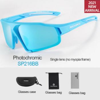 SP216 (blue, white), ROCKBROS Cycling Glasses Men Women Polarized glasses Sunglasses TR frame