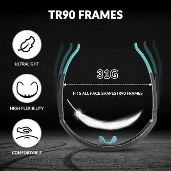 Preview: ROCKBROS | Fahrrad-Sicherheitsbrille – Polarisierte UV400 Sportbrille