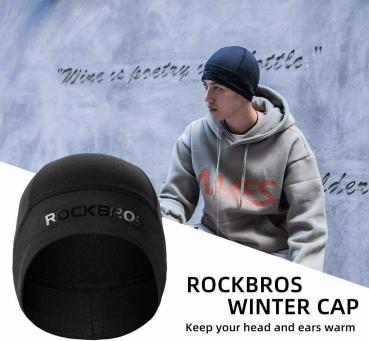 ROCKBROS | Wintermütze Fahrrad Mütze Fahrradkappe Helm Unterziehmütze Herren Damen