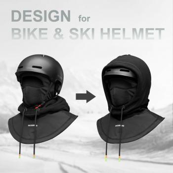 ROCKBROS | Skimaske Thermo Fleece Balaclava - Wintermütze Sturmhaube Unter Helm für Extrem-Wetterbedingungen