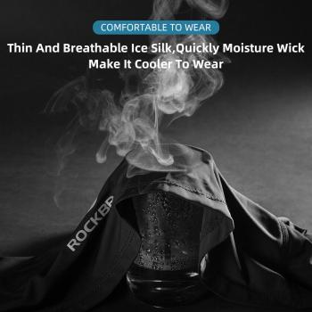 ROCKBROS | Sommer Balaclava Sturmhaube Kopfhaube für Fahrrad/Motorrad – UPF50+ Sonnenschutz, Cooling, UV-Schutz