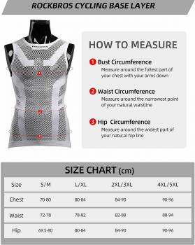 Preview: ROCKBROS | Sports Fahrradweste – Atmungsaktive Laufweste, Schnell trocknend (Größen S-5XL)