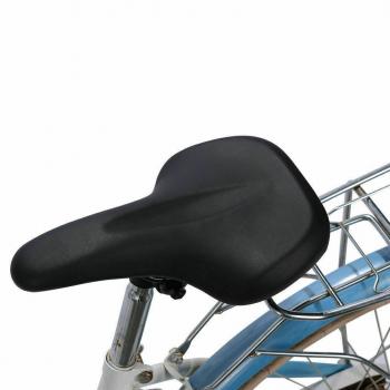 Preview: ROCKBROS | Fahrradsattel MTB Sattel Stoßfest Fahrradsitz Damen Herren Schwarz PU