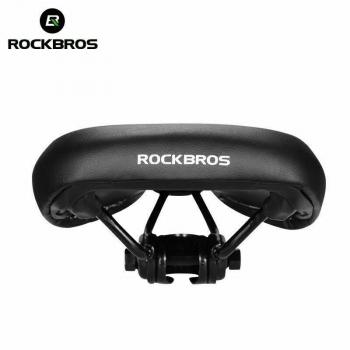 Preview: ROCKBROS | Fahrradsattel MTB Sattel Stoßfest Fahrradsitz Damen Herren Schwarz PU