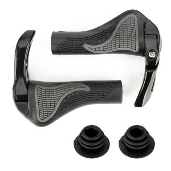 ROCKBROS | Ergonomische Fahrradgriffe – Rutschfest, für 22,2 mm Lenker, Ideal für MTB, E-Bike, Rennrad, Citybike, Trekkingrad, Faltrad – Schwarz/Grau