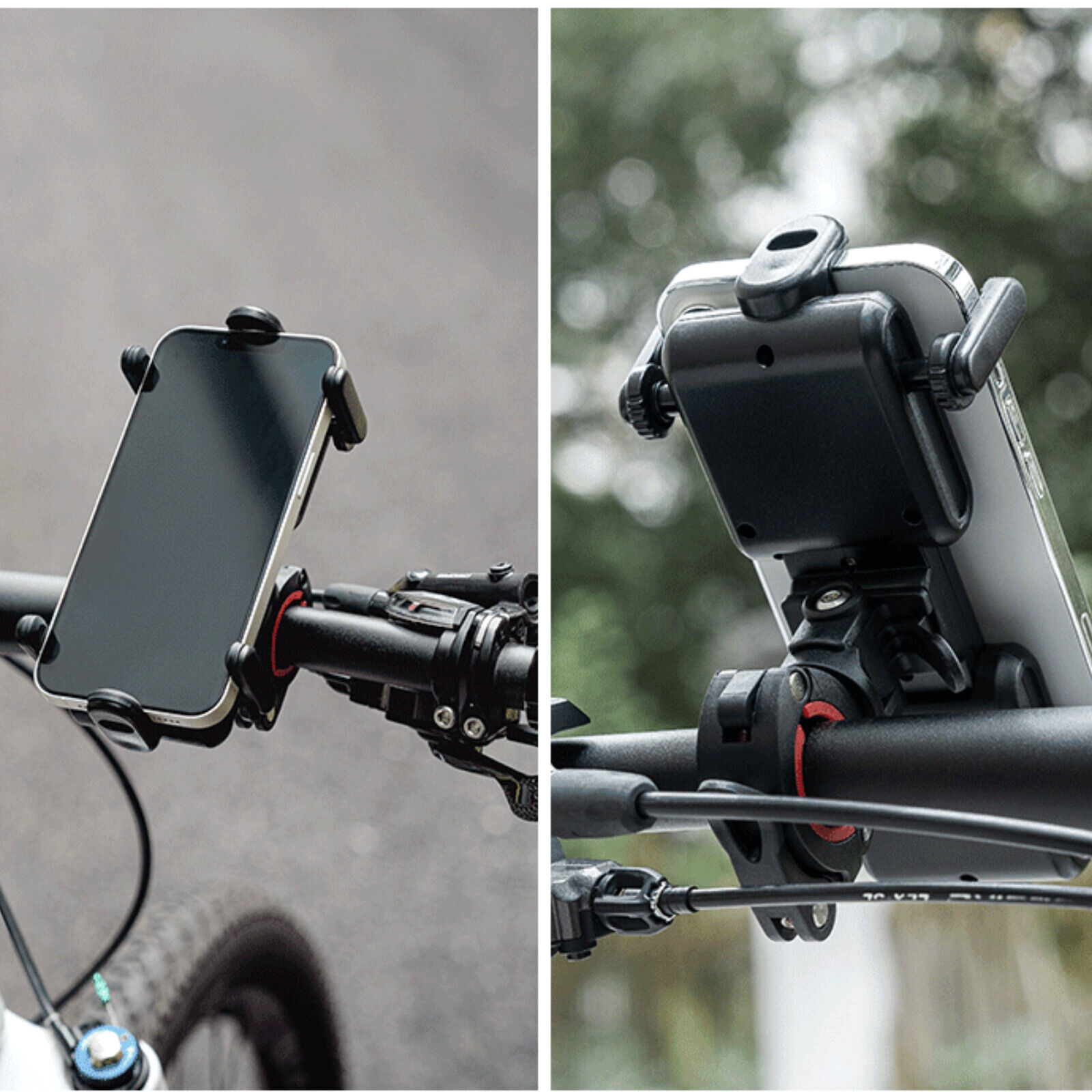 ROCKBROS 2521002300, ROCKBROS Bicycle Cell Phone Mount Motorcycle Holder Handlebar 360