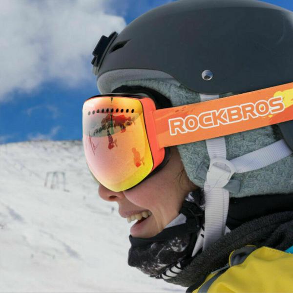 ROCKBROS | Skibrille Schneebrille Winter Magnetische Brille Antifog Ski Goggles