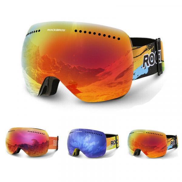ROCKBROS | Skibrille Schneebrille Winter Magnetische Brille Antifog Ski Goggles