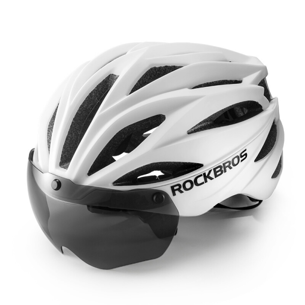 ROCKBROS | Fahrradhelm mit abnehmbarem Visier – Integrierter Schutzhelm (58-62 cm)