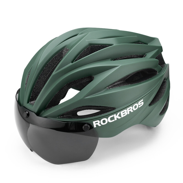 ROCKBROS | Fahrradhelm mit abnehmbarem Visier – Integrierter Schutzhelm (58-62 cm)