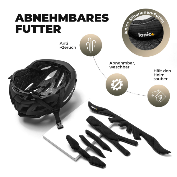 ROCKBROS | Fahrradhelm mit abnehmbarem Visier – Integrierter Schutzhelm (58-62 cm)
