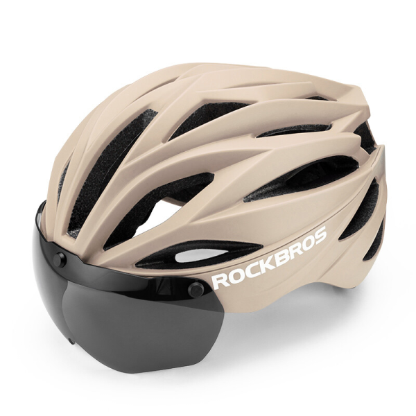 ROCKBROS | Fahrradhelm mit abnehmbarem Visier – Integrierter Schutzhelm (58-62 cm)