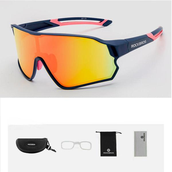 ROCKBROS | Fahrradbrille – Polarisierte Sportbrille mit UV400-Schutz