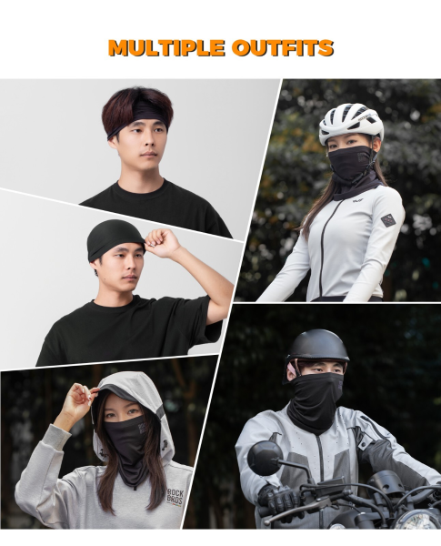 ROCKBROS | Halbe Sturmhaube Winter – Warmer Schlauchschal & Nackenwärmer, Unisex Outdoor-Maske