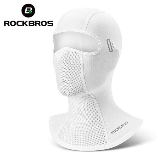 ROCKBROS | Atmungsaktive Sturmhaube Balaclava – Leichte Kopfhaube für Damen & Herren, UPF50+, Ideal für den Sommer