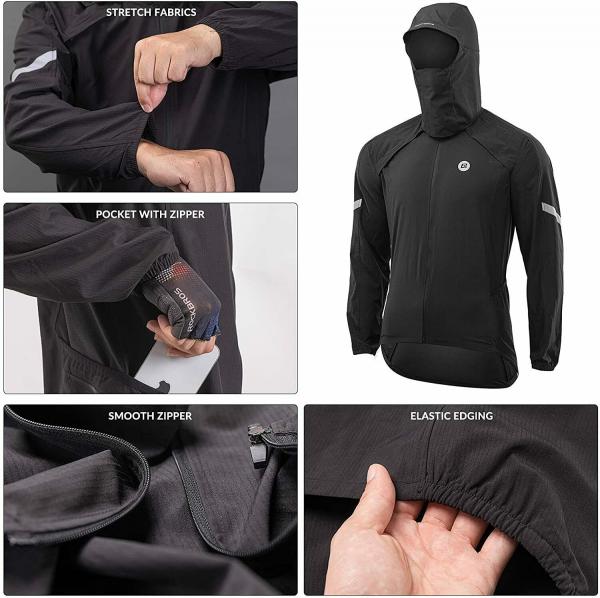 ROCKBROS | 3-in-1 Fahrradjacke – Abnehmbar, Vielseitig, Wasserabweisend (Größen: M-4XL)