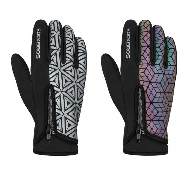 ROCKBROS | Winter Fahrradhandschuhe - WARM, WINDDICHT, TOUCHSCREEN, REFLEKTIEREND