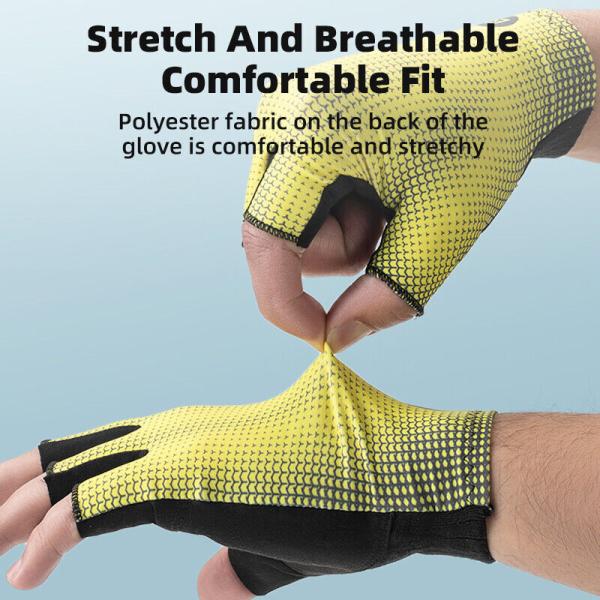 ROCKBROS | Shock Absorbing Half Finger Gloves – Sommer Sporthandschuhe für MTB