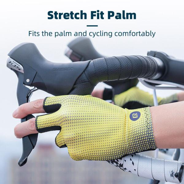 ROCKBROS | Shock Absorbing Half Finger Gloves – Sommer Sporthandschuhe für MTB