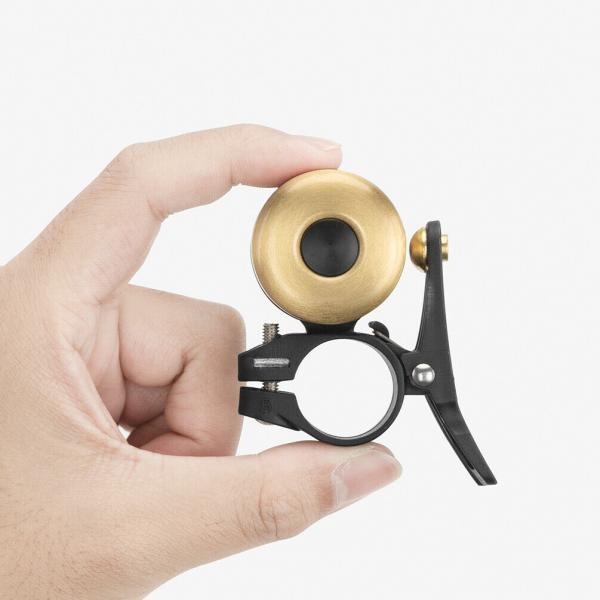 ROCKBROS | Fahrrad Klingel Lenker Doppelglocke Klassisch für MTB, BMX – 22,2mm (Silber, Gold)