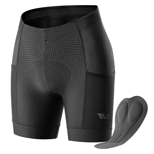 ROCKBROS | TVI Fahrradshorts Damen – 4D-gepolsterte Radlershorts, kurze Radhose, elastische Leggings