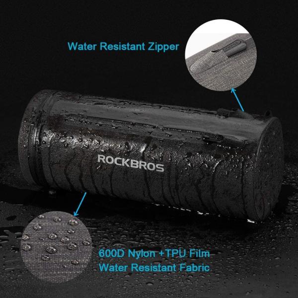 ROCKBROS | Multifunktionale Lenkertasche/Rahmentasche – 100% wasserdichte Fahrradtasche mit Schultergurt für MTB und Rennräder, ca. 2L