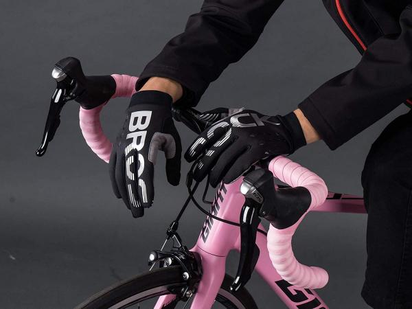 ROCKBROS | Fahrradhandschuhe für Frühling & Herbst - Winddicht, Stoßfest, Touchscreen, Vollfingerhandschuhe für Outdoor-Sports Laufen, Motorrad, Fahrrad (Damen & Herren)