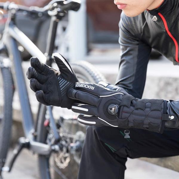 ROCKBROS | Skihandschuhe Winterhandschuhe Vollfinger Winddicht für Damen und Herren – Warme Handschuhe für Outdoor-Sportarten wie Laufen, Motorrad und Fahrrad