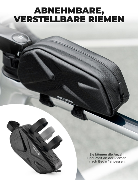 ROCKBROS | 1,4L Wasserdichte Rahmentasche für Fahrräder – Perfekt für Smartphones bis 6,8 Zoll