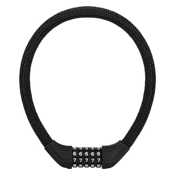 ROCKBROS | Fahrrad Kabelschloss – 5-stellige Zahlenkombination, Schwarz, Robust & Sicher