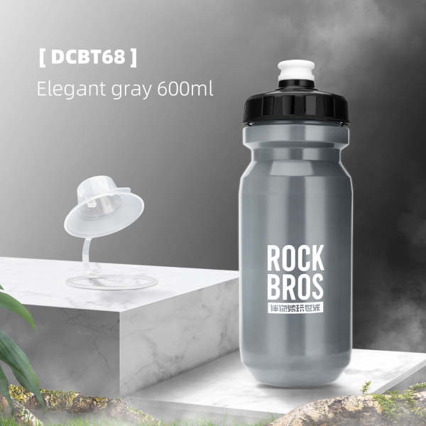 ROCKBROS | Fahrrad-Trinkflasche 600ml – Leichte Wasserflasche für Radfahren, in 6 Farben erhältlich