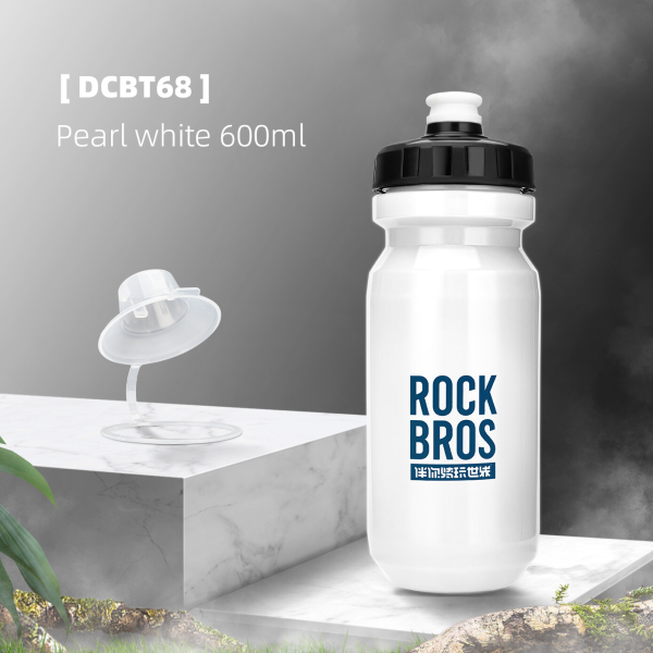 ROCKBROS | Fahrrad-Trinkflasche 600ml – Leichte Wasserflasche für Radfahren, in 6 Farben erhältlich