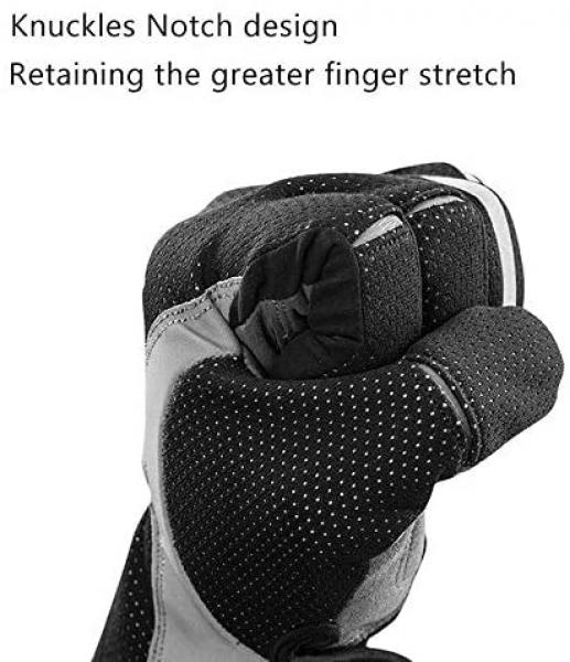 ROCKBROS | Fahrradhandschuhe – Warm, Atmungsaktiv, Winddicht, Stoßfest, Touchscreen für Herbst und Outdoor-Sportarten