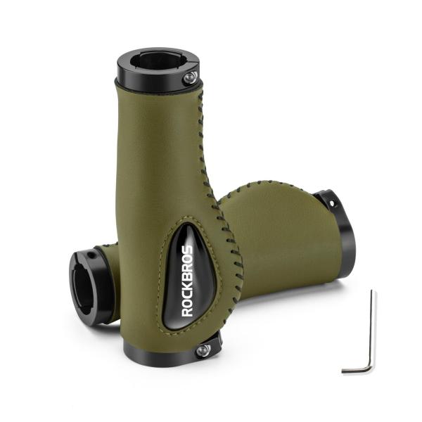 ROCKBROS | Anti-Rutsch Fahrradgriffe – Doppelter Lock-On Griff für MTB, Rennrad & Citybike (22,2 mm)