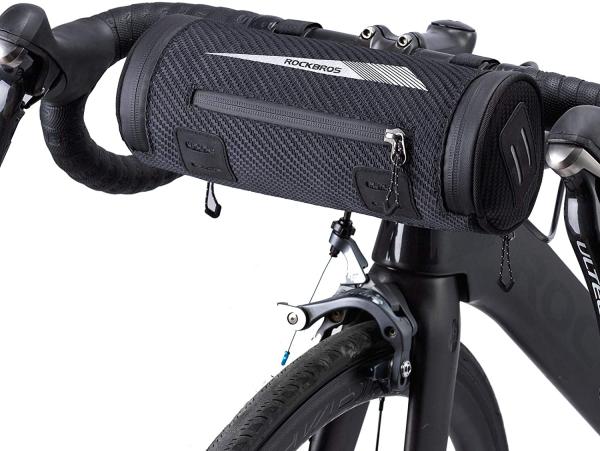 ROCKBROS | Lenkertasche mit Handyhalterung – Multifunktionale Fahrradtasche für Mountainbikes, Rennräder und E-Bikes, 2L, Schwarz