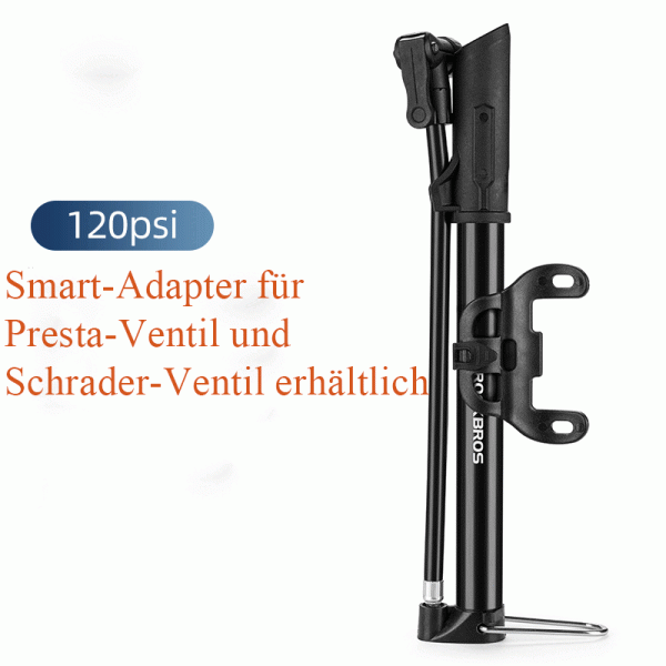 ROCKBROS | Fahrrad Standpumpe – Kompakt, leistungsstark und vielseitig