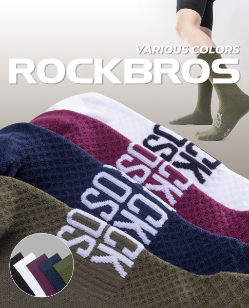 ROCKBROS | Road-to-Sky Radsocken – 1 Paar Unisex Fahrradsocken, atmungsaktiv und komfortabel