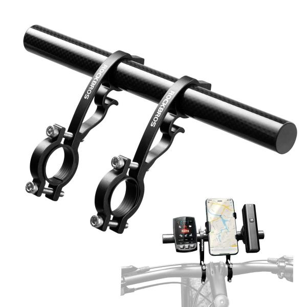 ROCKBROS | Lenkerverlängerung – Robuster Lenkerhalter für Fahrräder – Erweiterungshalterung für mehr Komfort und Flexibilität
