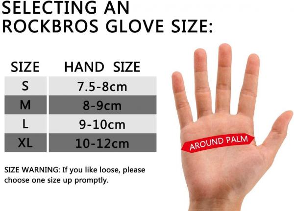 ROCKBROS | Fahrradhandschuhe für Frühling & Herbst - Winddicht, Stoßfest, Touchscreen, Vollfingerhandschuhe für Outdoor-Sports Laufen, Motorrad, Fahrrad (Damen & Herren)