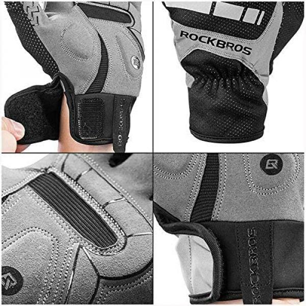 ROCKBROS | Fahrradhandschuhe – Warm, Atmungsaktiv, Winddicht, Stoßfest, Touchscreen für Herbst und Outdoor-Sportarten