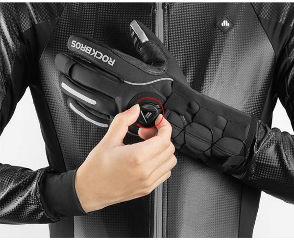 ROCKBROS | Skihandschuhe Winterhandschuhe Vollfinger Winddicht für Damen und Herren – Warme Handschuhe für Outdoor-Sportarten wie Laufen, Motorrad und Fahrrad