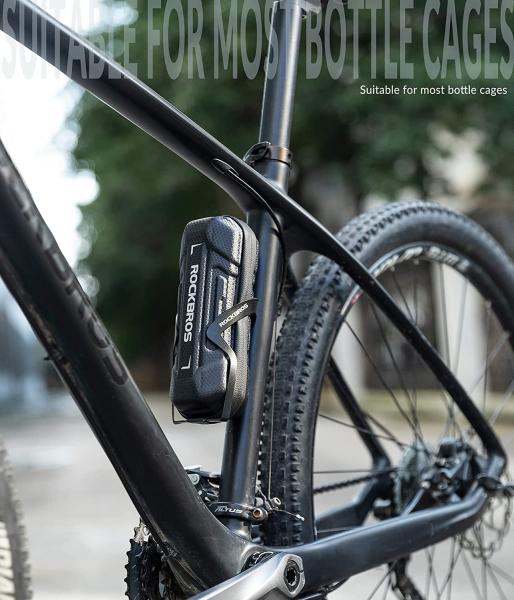 ROCKBROS | Fahrrad Zubehör Organizer Tasche – Tragbar, Multifunktional für Reparaturwerkzeuge, Minipumpe, Schwarz