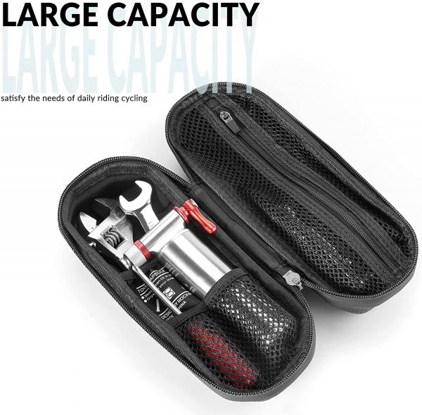ROCKBROS | Fahrrad Zubehör Organizer Tasche – Tragbar, Multifunktional für Reparaturwerkzeuge, Minipumpe, Schwarz