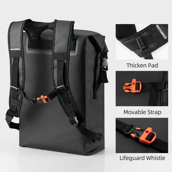 ROCKBROS | Rucksack für Herren & Damen – Vielseitiger Freizeit- und Sportrucksack für Reise, Wandern und Arbeit, in Gelb, Blau und Grün