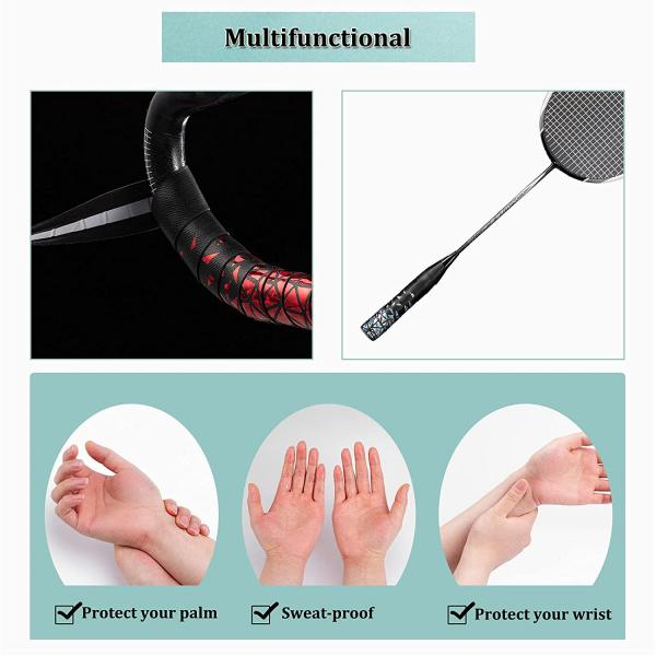 ROCKBROS | Fahrrad Lenkerbänder – 2 Rollen für MTB und Rennrad aus PU + EVA, Rutschfest und Stoßdämpfend, 210 x 3 cm mit Abschlussbändern und Endstopfen