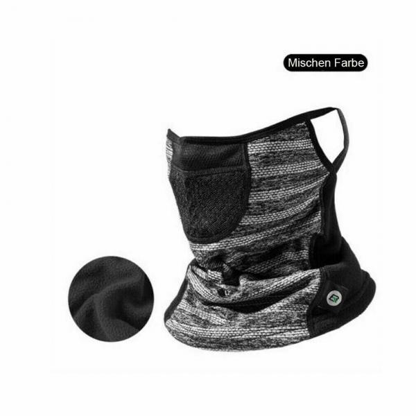 ROCKBROS | Sturmhaube Maske – Fahrrad Kopfbedeckung, Schutzmund, Hängohr Design, Atmungsaktiv