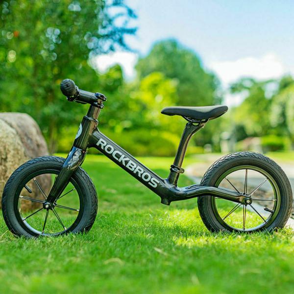 ROCKBROS | Kinderrad 12" Laufrad aus Kohlefaser – Leichtes Balance Bike für 2-6 Jahre, ideal zum Laufen und Lernen