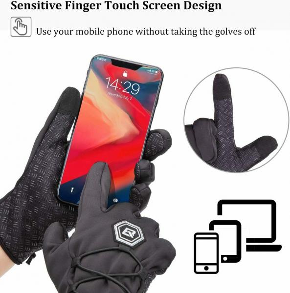 ROCKBROS | Fahrradhandschuhe Damen Herren Winter Handschuhe Touchscreen Winddicht
